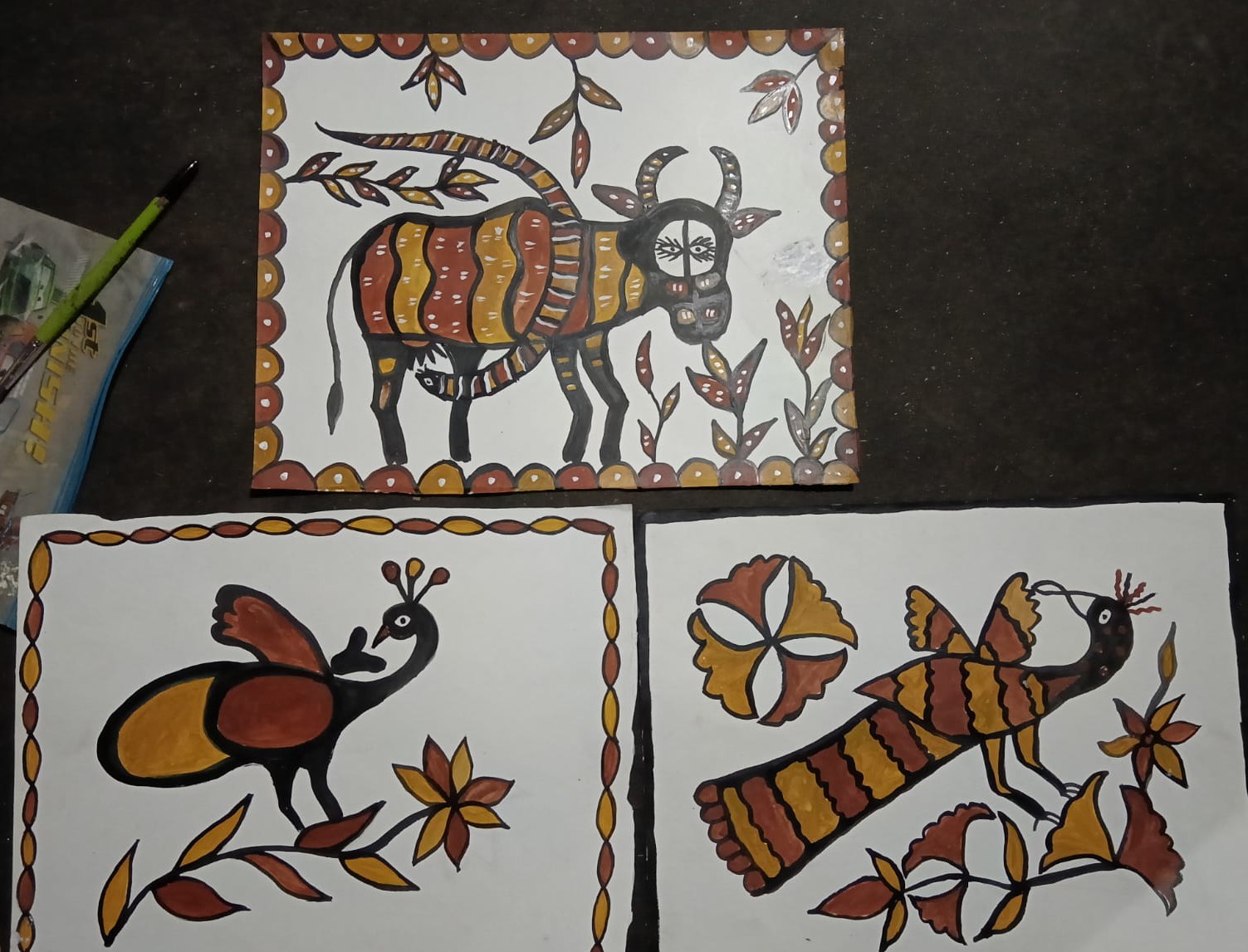 Canelino Forest A6 Sketchbook Linocut Design for Travelogue image 4